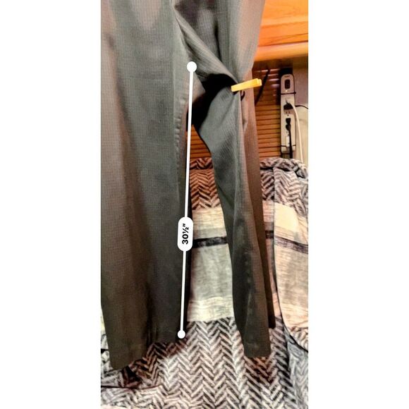 Vintage Larry Levine Classics Wide-Leg Dress Pants, 30W, Gray, Rayon Blend - Picture 5 of 7